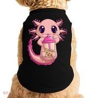 Axolotl Kawaii Anime Boba Tea Doggie Tank thumb 0