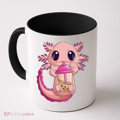 Axolotl Kawaii Anime Boba Tea Coffee Mug