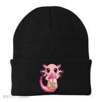 Axolotl Kawaii Anime Boba Tea Beanie thumb 0