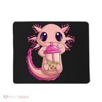 Axolotl Kawaii Anime Boba Tea Mousepad thumb 0