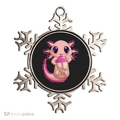 Axolotl Kawaii Anime Boba Tea Ornament
