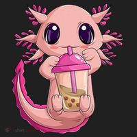 Axolotl Kawaii Anime Boba Tea Hat thumb 2