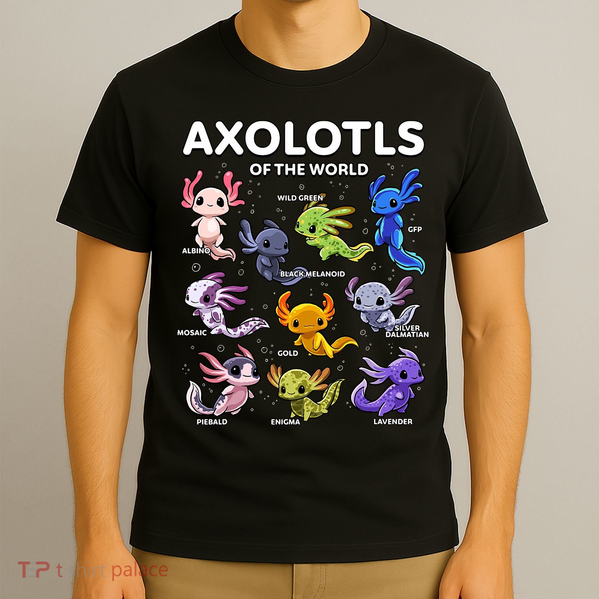 Axolotl Kawaii Axolotls Of The World Axolotl Animals T-Shirt