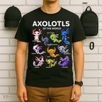 Axolotl Kawaii Axolotls Of The World Axolotl Animals T-Shirt thumb 6