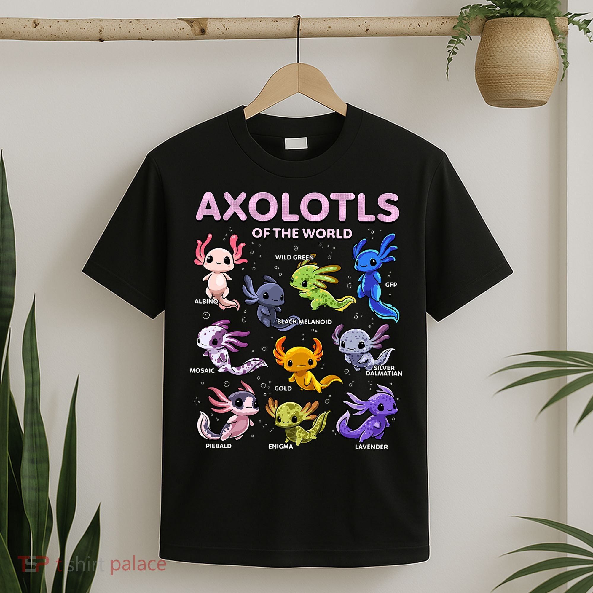 Axolotl Kawaii Axolotls Of The World Axolotl Animals T-Shirt