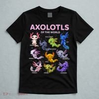 Axolotl Kawaii Axolotls Of The World Axolotl Animals T-Shirt thumb 5