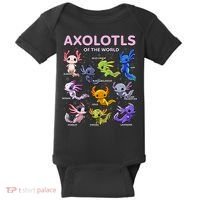 Axolotl Kawaii Axolotls Of The World Axolotl Animals Baby Bodysuit thumb 0
