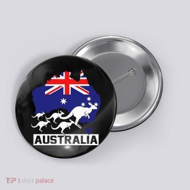 Australia Kangaroo Button