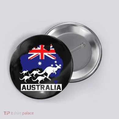 Australia Kangaroo Button