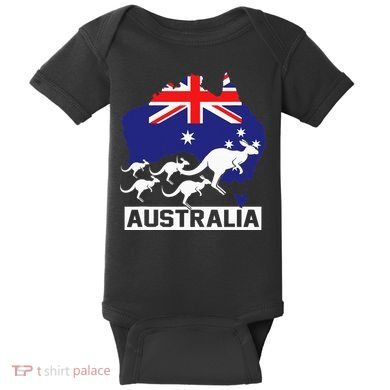 Australia Kangaroo Baby Bodysuit
