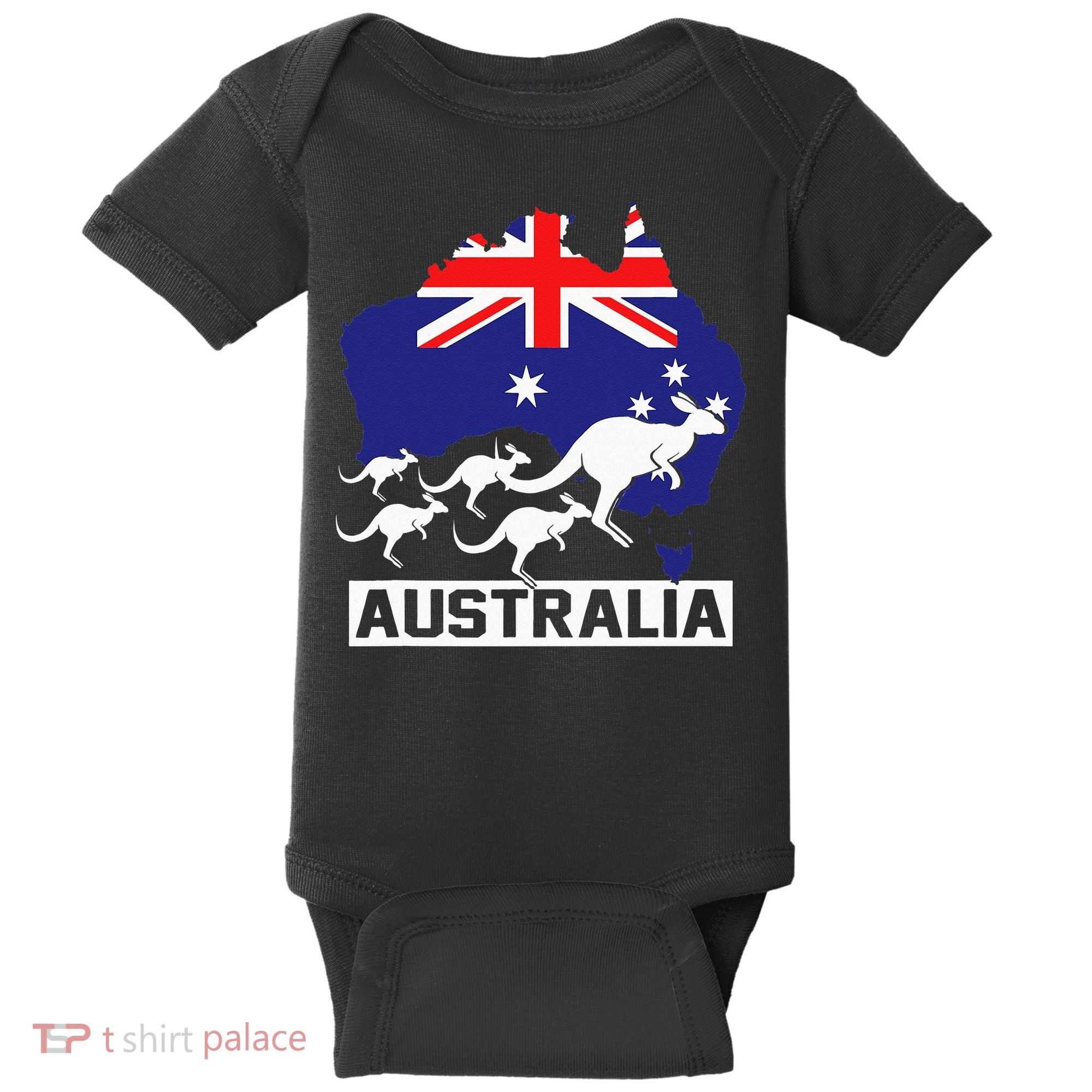 Australia Kangaroo Baby Bodysuit
