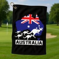 Australia Kangaroo Golf Towel thumb 1