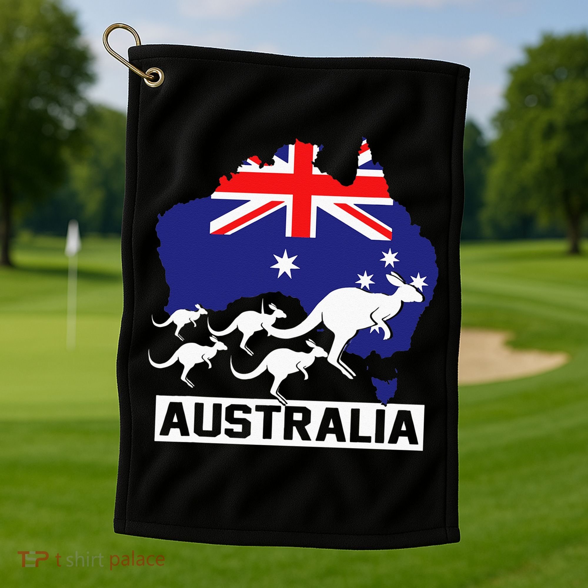 Australia Kangaroo Golf Towel