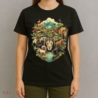 Animal Kingdom Animal Lover Nature Forest T-Shirt thumb 4