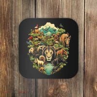Animal Kingdom Animal Lover Nature Forest Coaster thumb 0