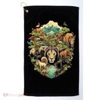 Animal Kingdom Animal Lover Nature Forest Golf Towel thumb 0