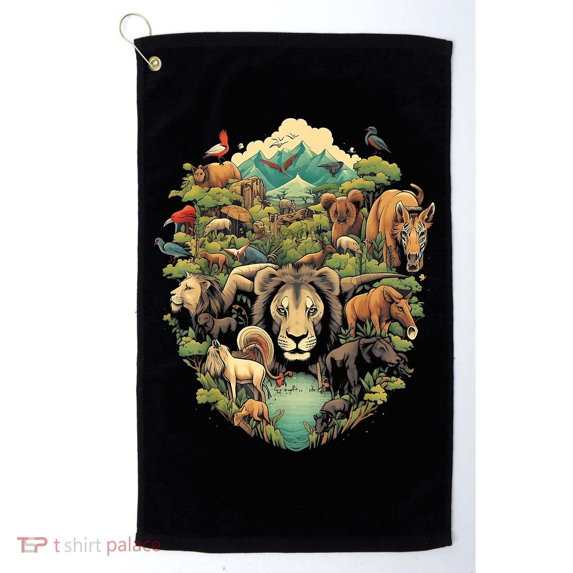 Animal Kingdom Animal Lover Nature Forest Golf Towel