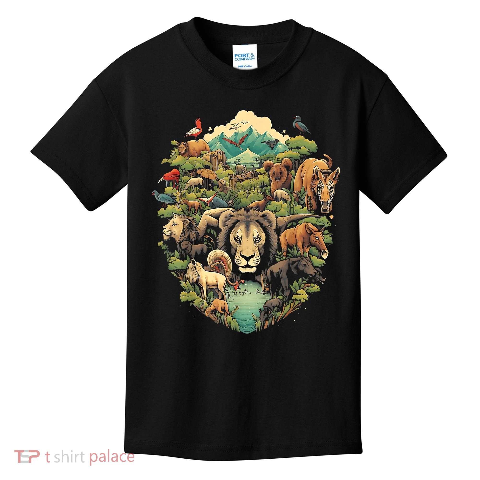 Animal Kingdom Animal Lover Nature Forest Kids T-Shirt