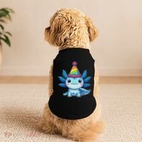 Anime Kawaii Axolotl Birthday Party Hat Doggie Tank thumb 2