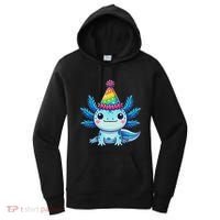 Anime Kawaii Axolotl Birthday Party Hat Women's Hoodie thumb 0
