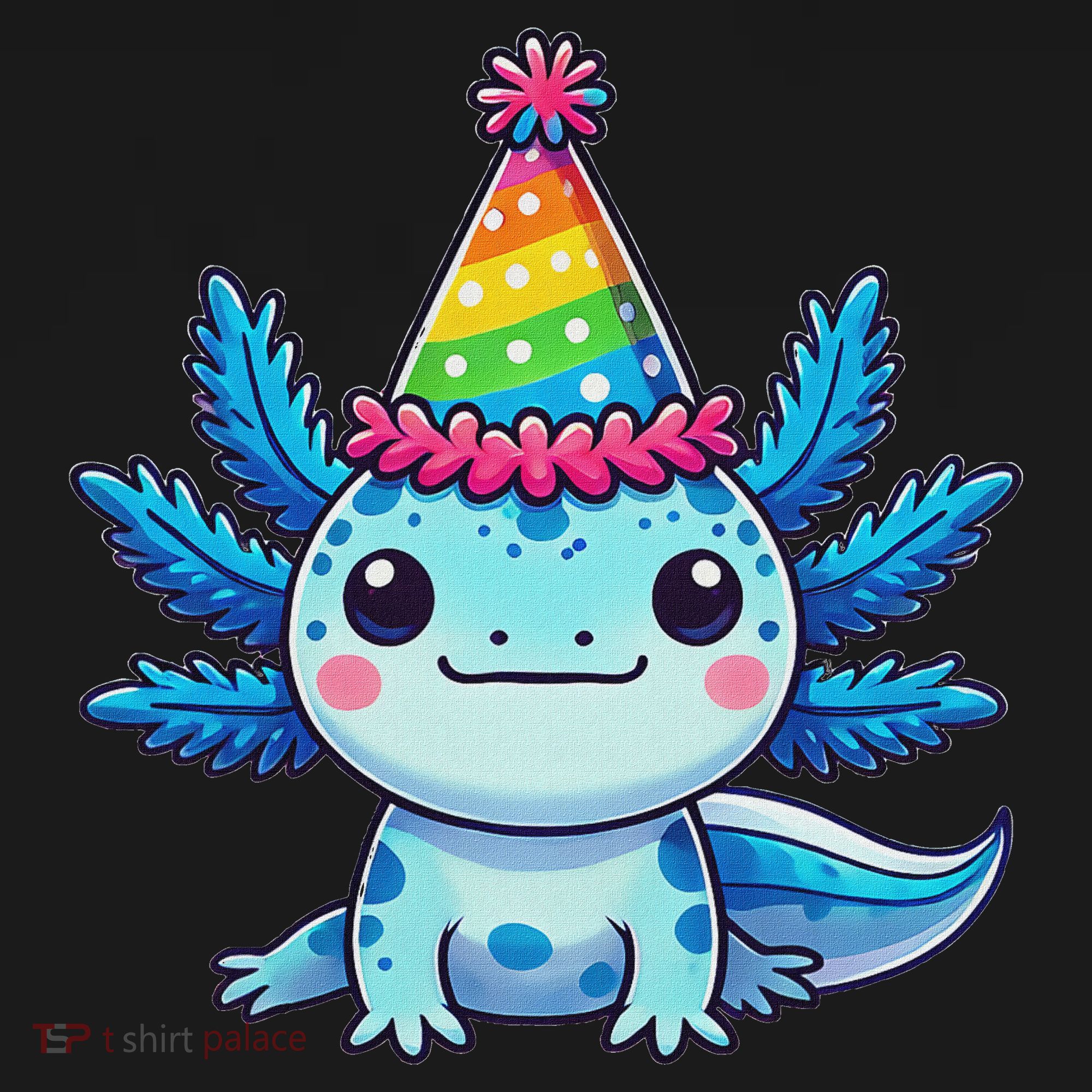 Anime Kawaii Axolotl Birthday Party Hat Women's Hoodie