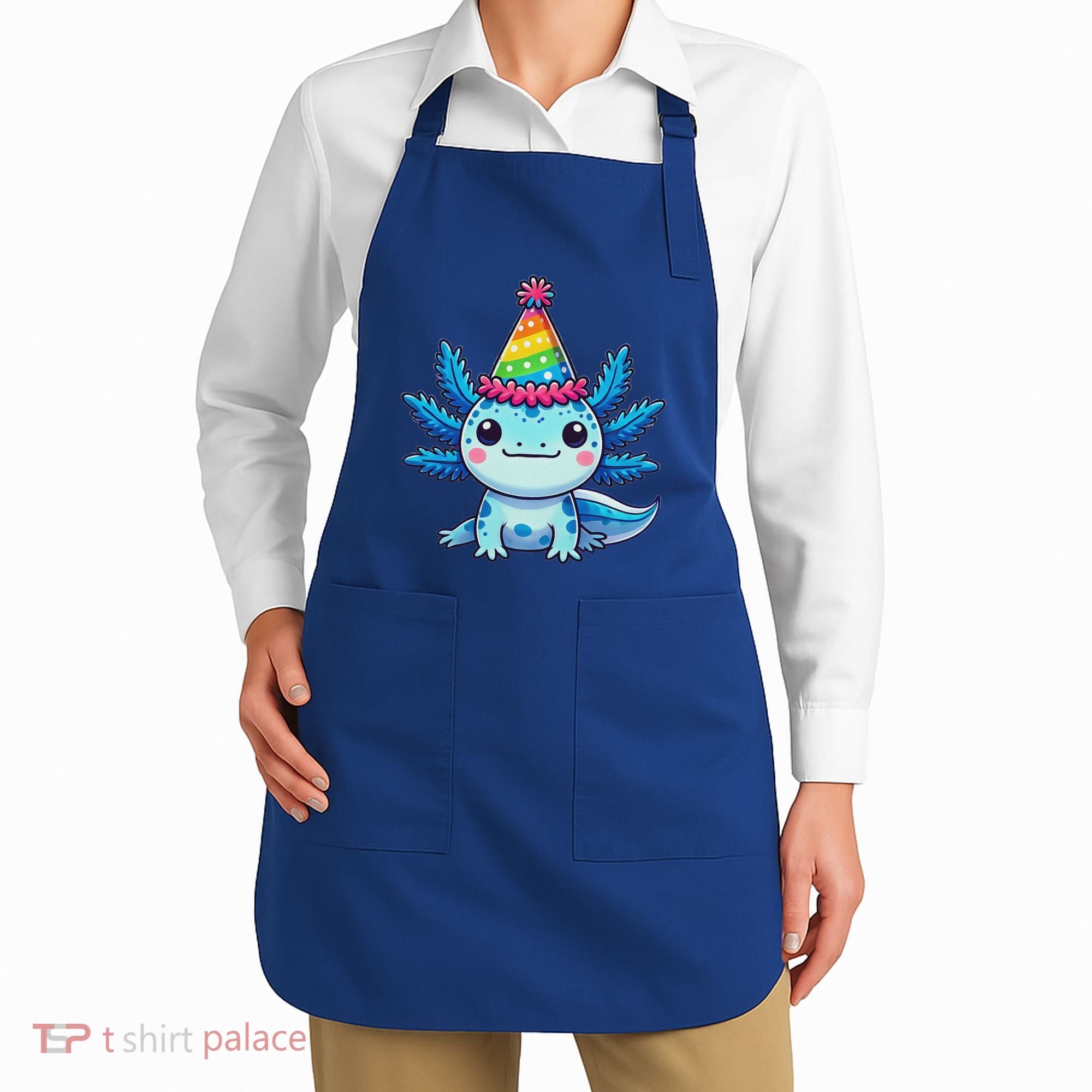 Anime Kawaii Axolotl Birthday Party Hat Apron