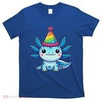 Anime Kawaii Axolotl Birthday Party Hat T-Shirt thumb 0