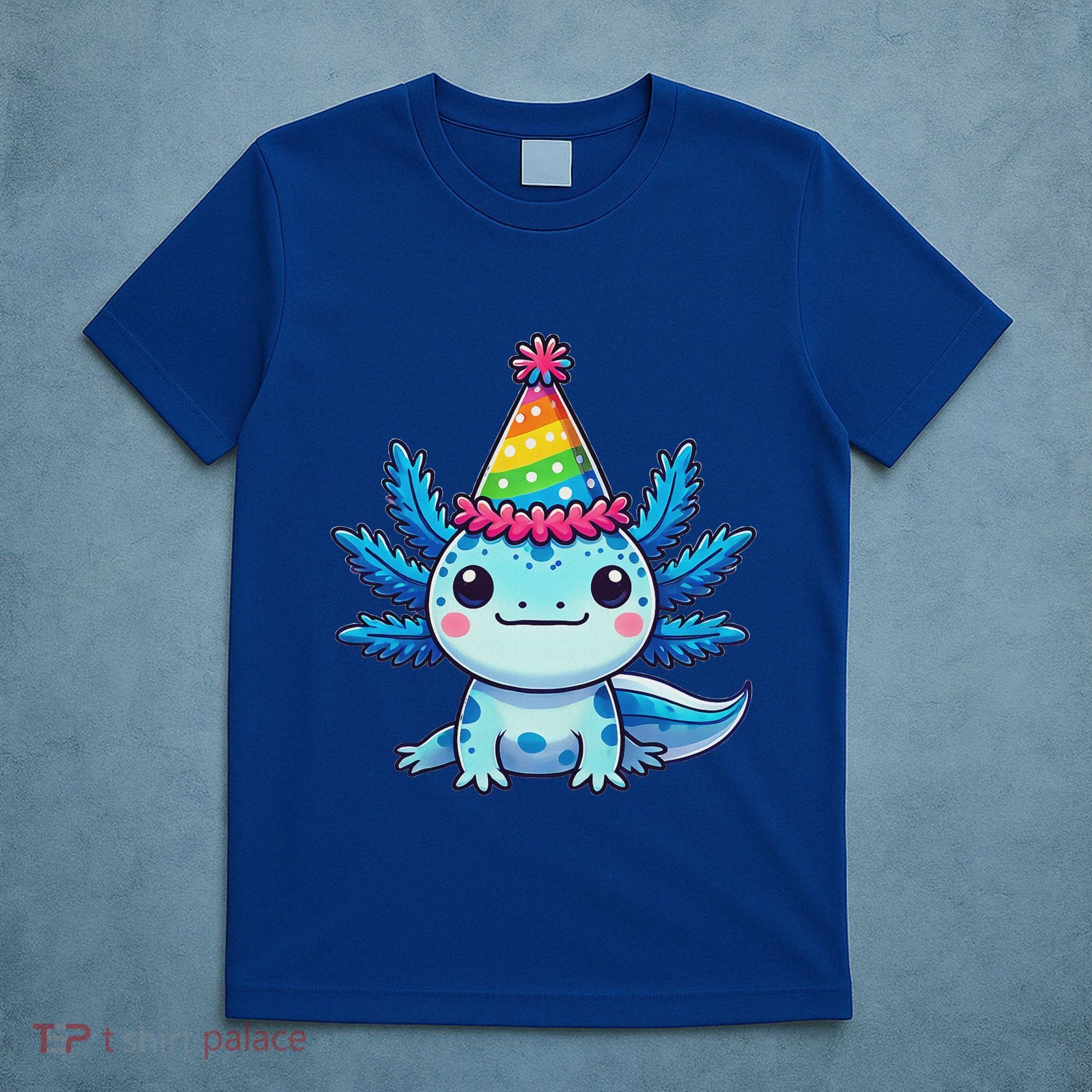 Anime Kawaii Axolotl Birthday Party Hat T-Shirt