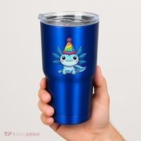 Anime Kawaii Axolotl Birthday Party Hat Tumbler thumb 2
