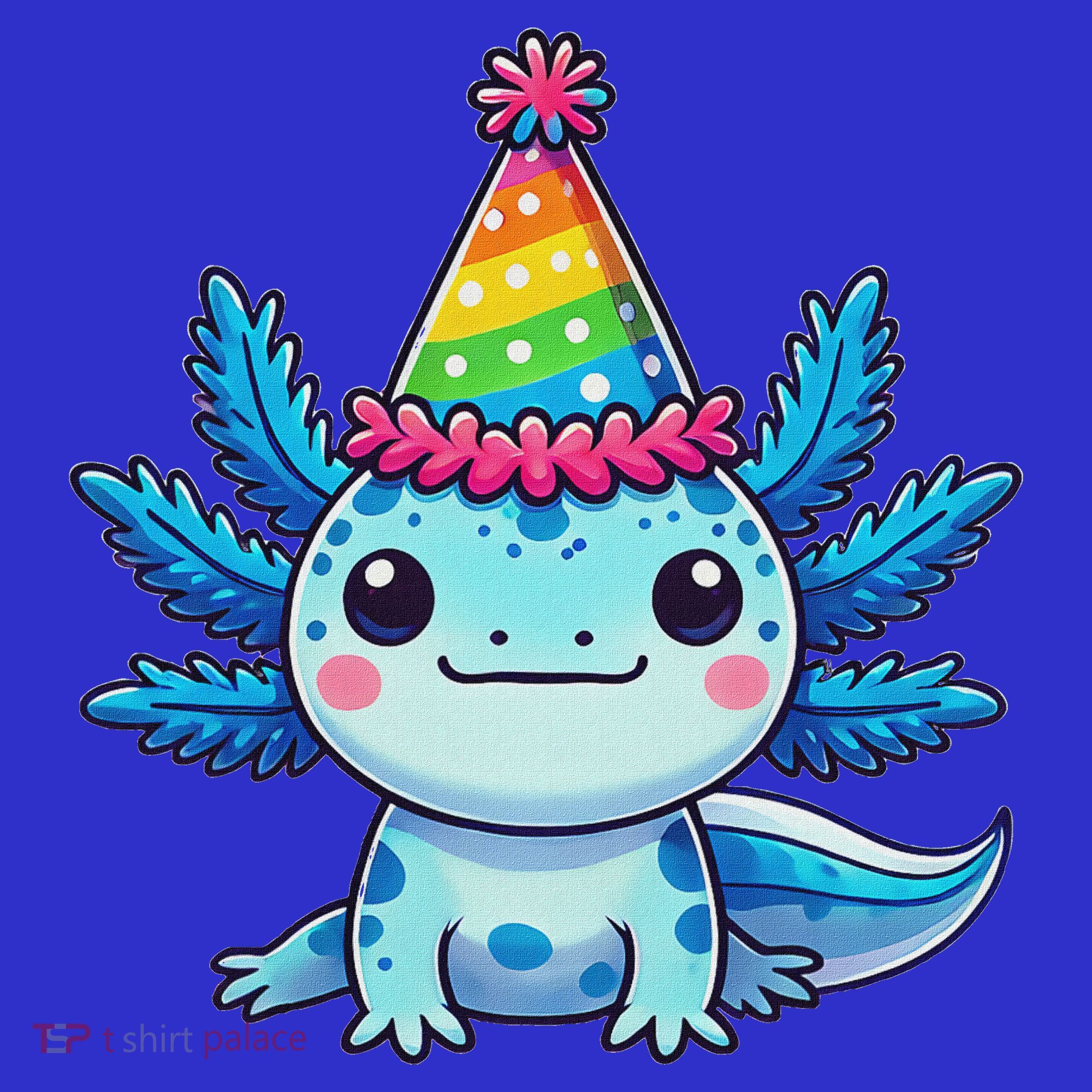 Anime Kawaii Axolotl Birthday Party Hat Mousepad