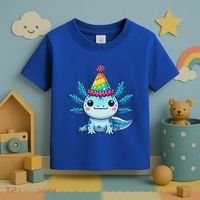 Anime Kawaii Axolotl Birthday Party Hat Toddler T-Shirt thumb 3