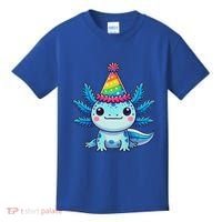 Anime Kawaii Axolotl Birthday Party Hat Kids T-Shirt thumb 0