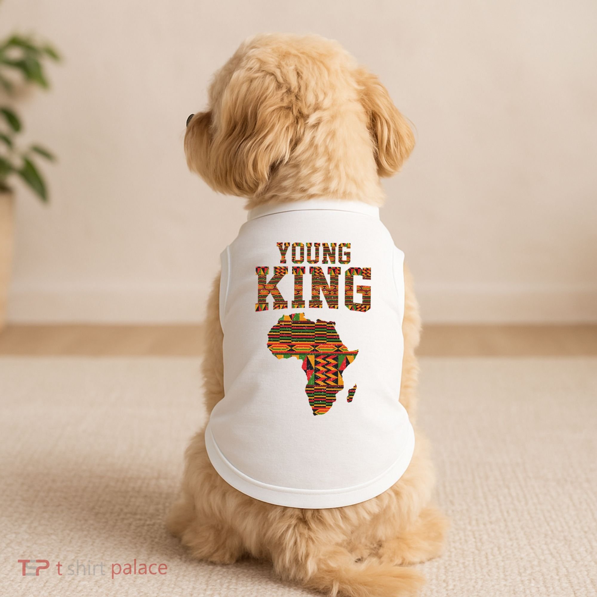 African King Art Kente Cloth African Print Doggie Tank