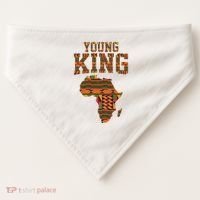 African King Art Kente Cloth African Print USA-Made Doggie Bandana thumb 0