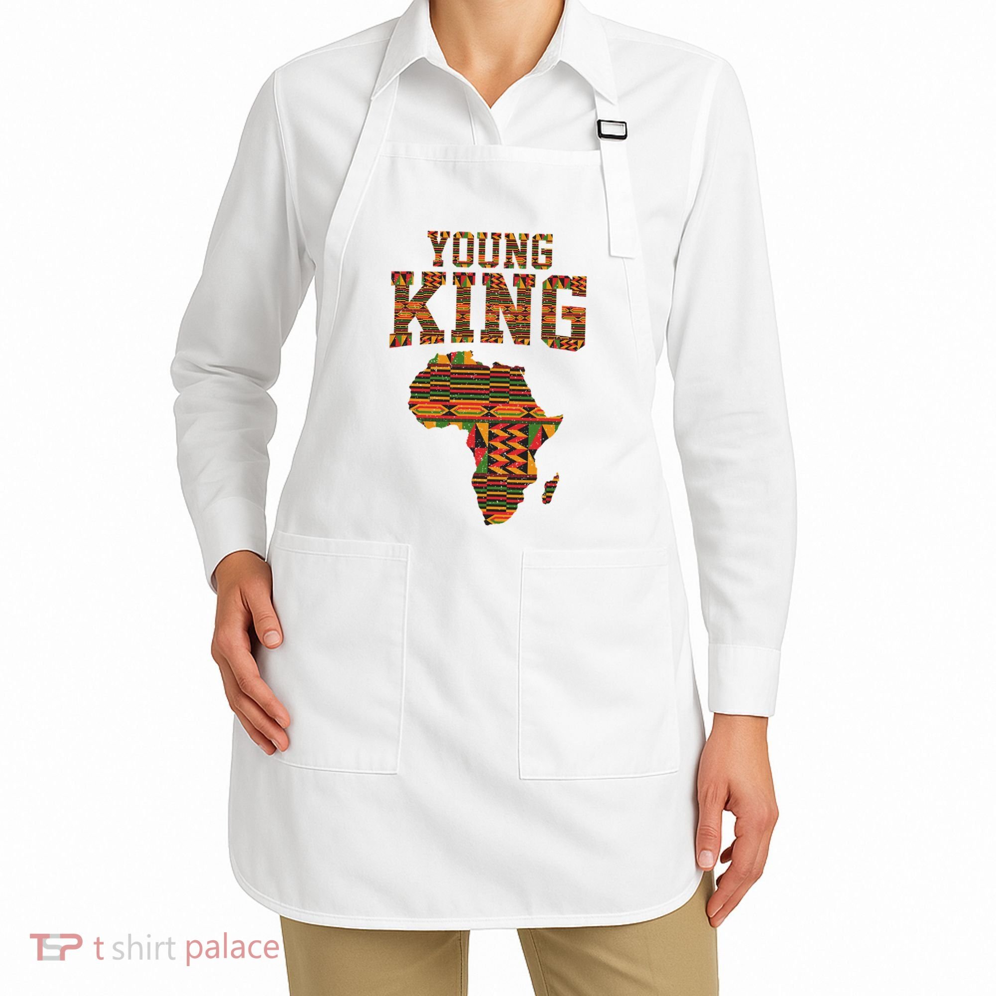 African King Art Kente Cloth African Print Apron