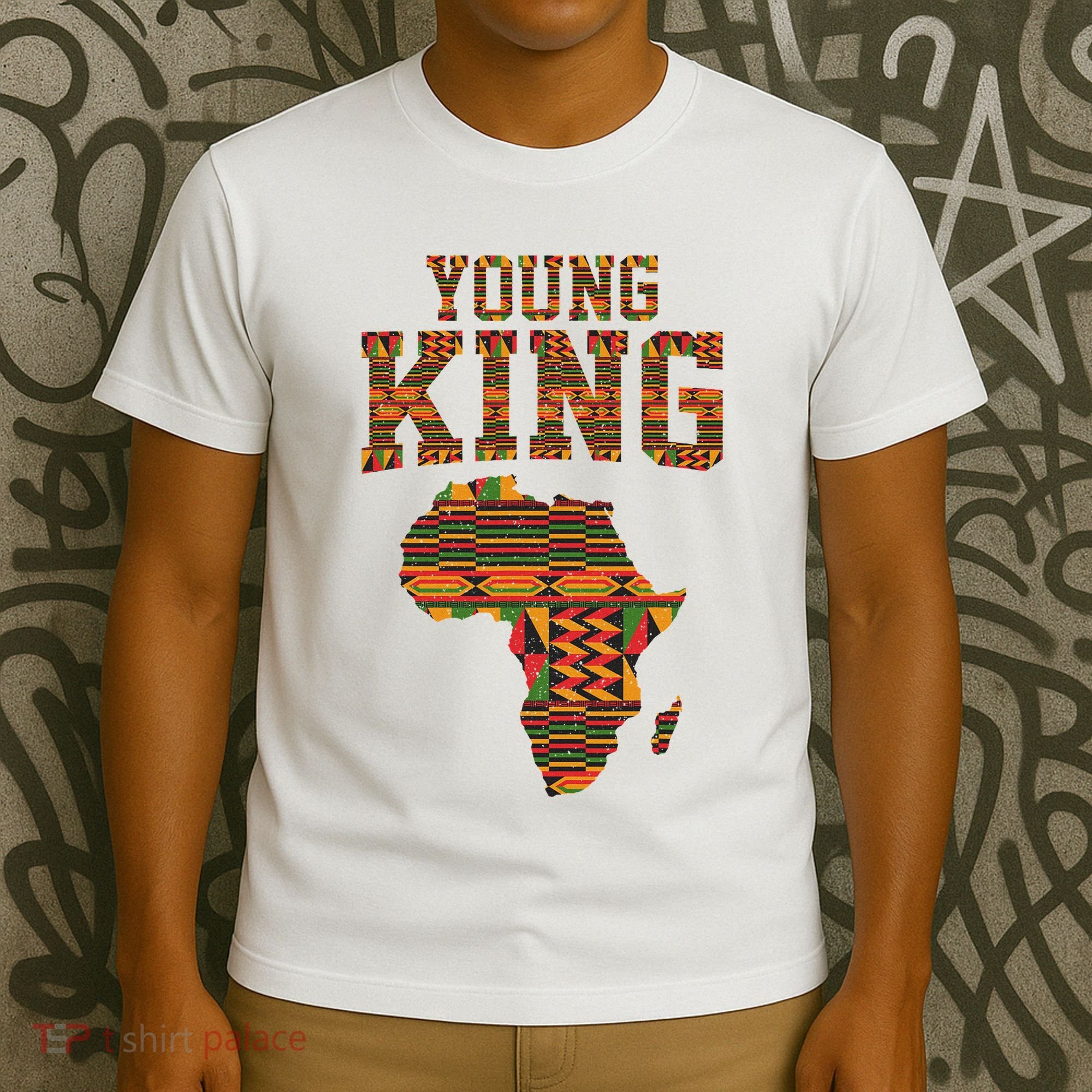 African King Art Kente Cloth African Print T-Shirt
