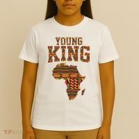 African King Art Kente Cloth African Print T-Shirt thumb 4