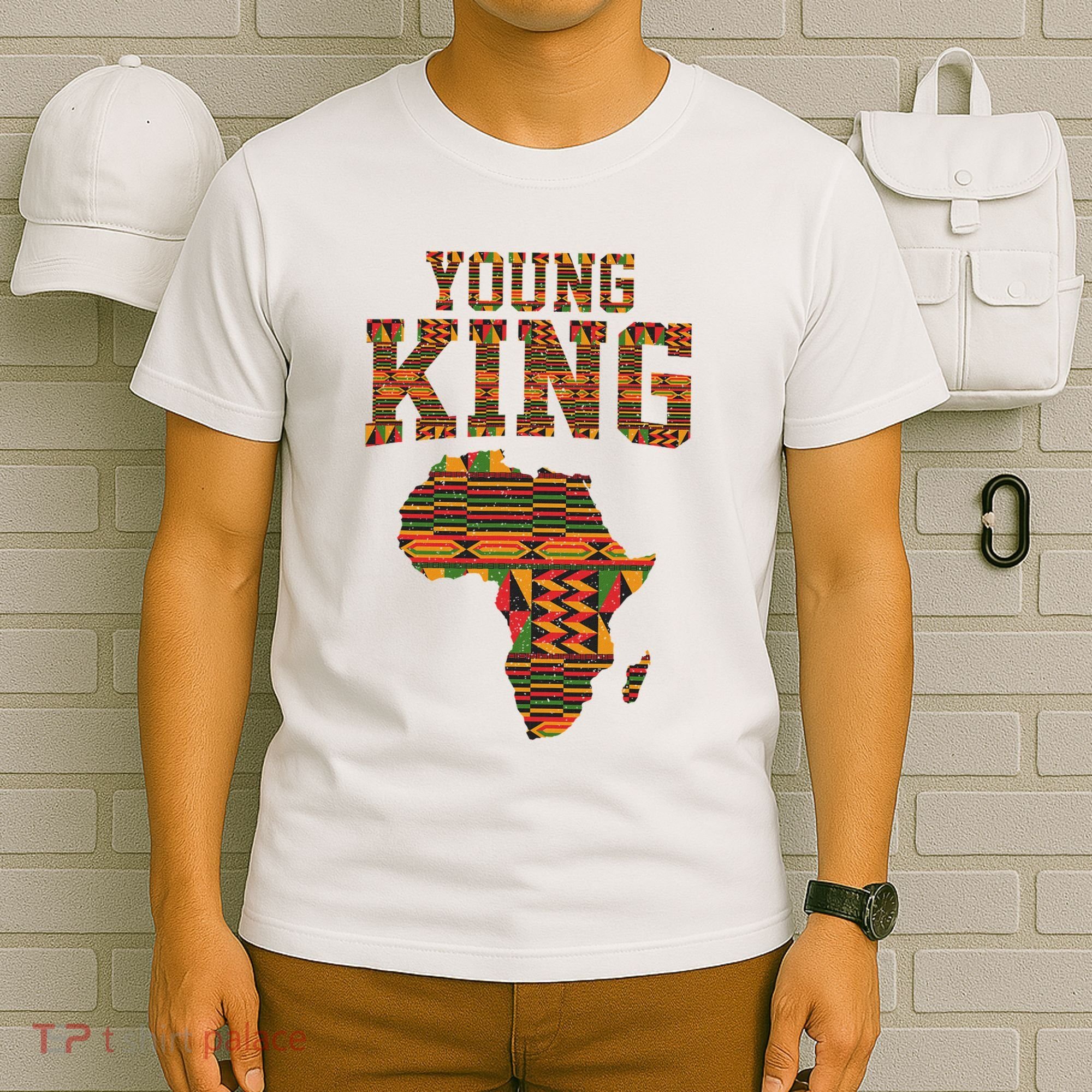 African King Art Kente Cloth African Print T-Shirt