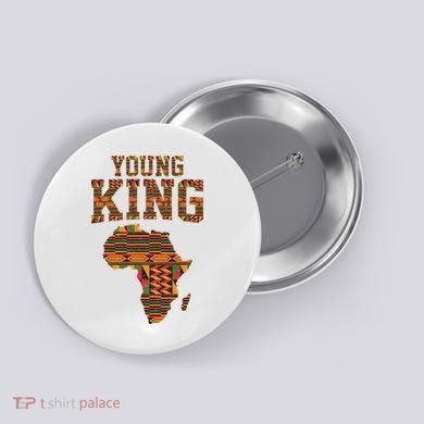 African King Art Kente Cloth African Print Button