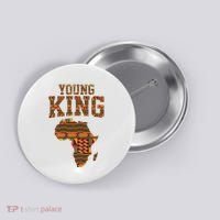 African King Art Kente Cloth African Print Button thumb 0