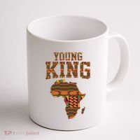 African King Art Kente Cloth African Print Coffee Mug thumb 1