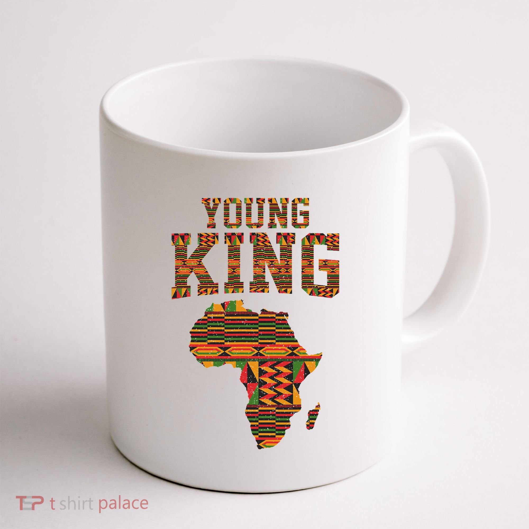 African King Art Kente Cloth African Print Coffee Mug