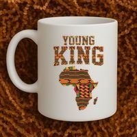 African King Art Kente Cloth African Print Coffee Mug thumb 2