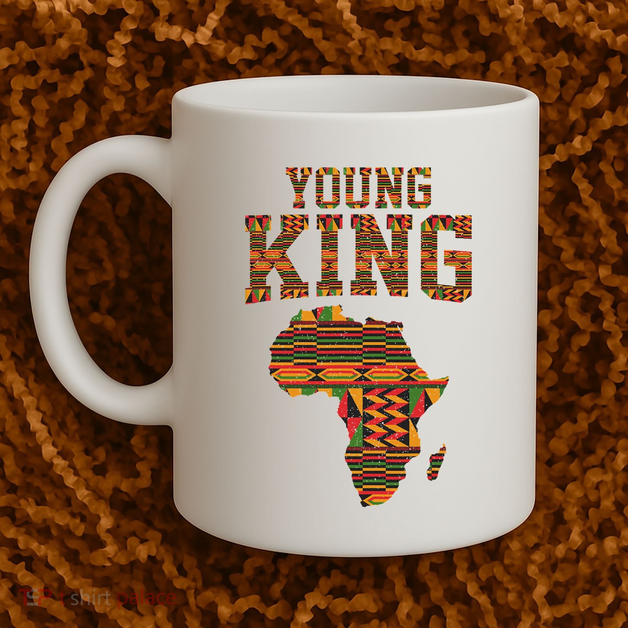 African King Art Kente Cloth African Print Coffee Mug