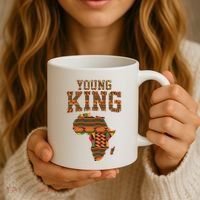 African King Art Kente Cloth African Print Coffee Mug thumb 3