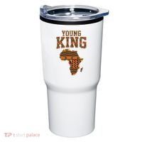 African King Art Kente Cloth African Print Tumbler thumb 0