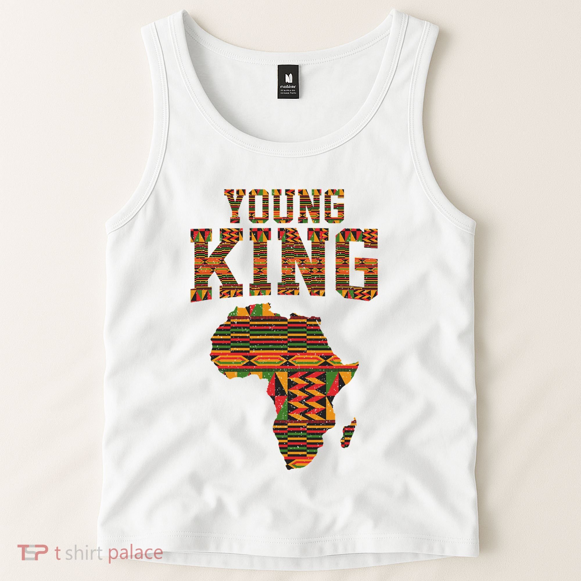 African King Art Kente Cloth African Print Tank Top