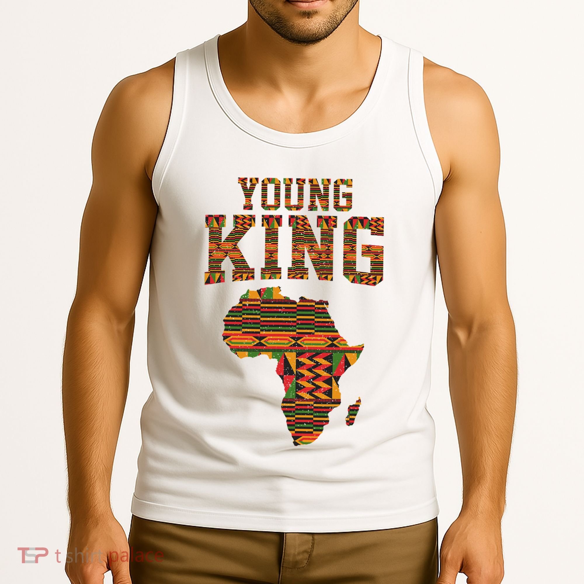 African King Art Kente Cloth African Print Tank Top