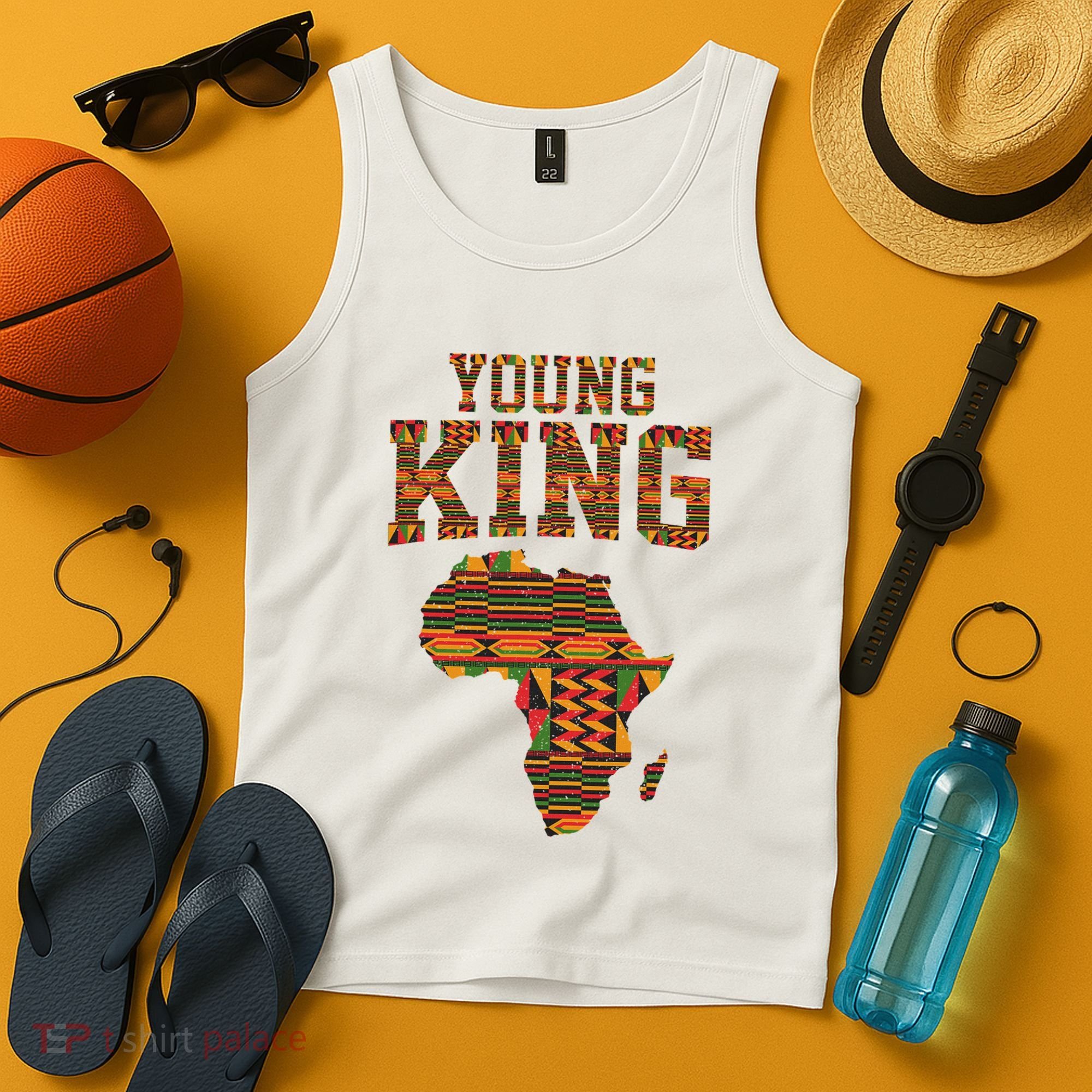 African King Art Kente Cloth African Print Tank Top