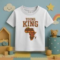 African King Art Kente Cloth African Print Toddler T-Shirt thumb 3